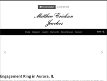 Tablet Screenshot of matthewericksonjewelers.com